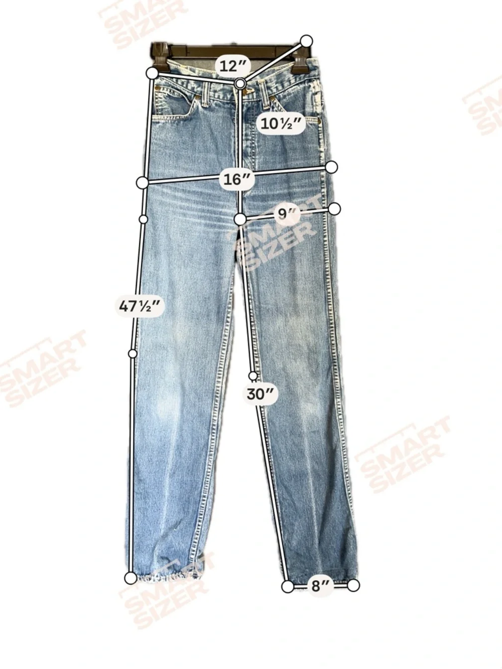 Willie Jeans Women's High Waist Blue Boot Cut Jeans Embroidered  Pocket 24x30